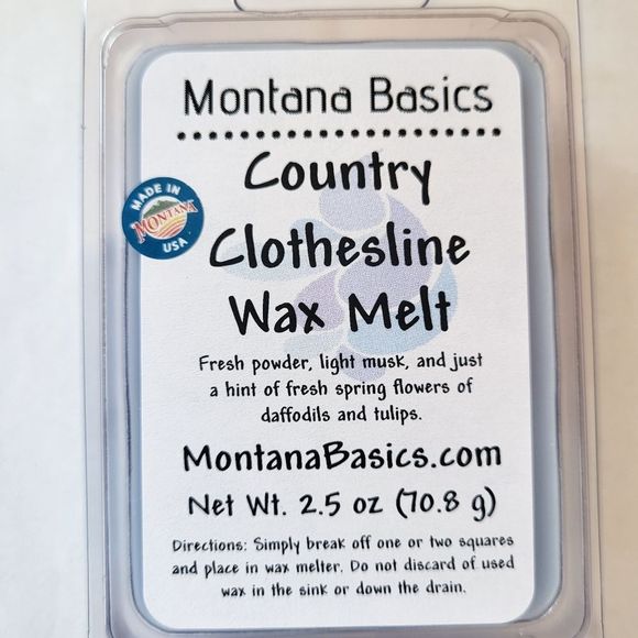 Hand Crafted Other - Country Clothesline - Soy Wax Melt